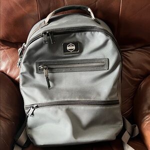 Tumi Gray Men's Travel Backpack with Front Zip Pockets (Brand new, never used)